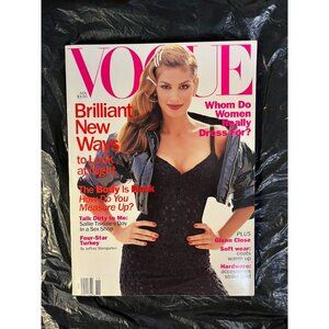 Vintage Vogue Magazine November 1994 Cindy Crawford Cover